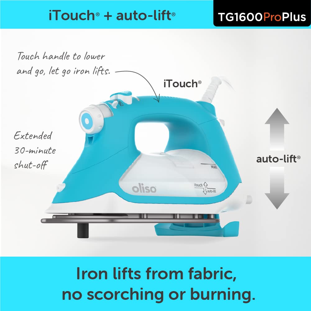 Smart Steam Iron with Auto Lift & Diamond Ceramic Soleplate – 1800W