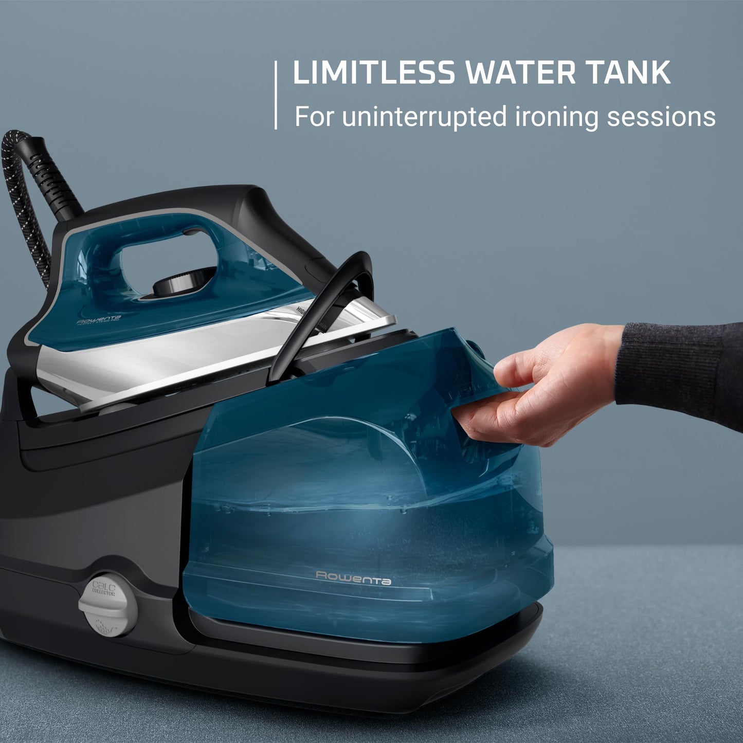 Professional Steam Station with Stainless Steel Soleplate & Removable 1.1L Tank – 1800W