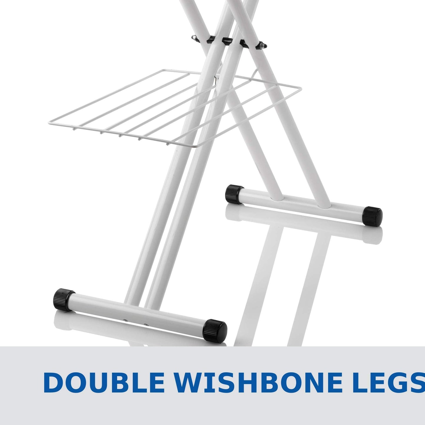 Premium Ironing Board with Memory Foam Cover, Heat Zone & Adjustable Height – Made in Italy