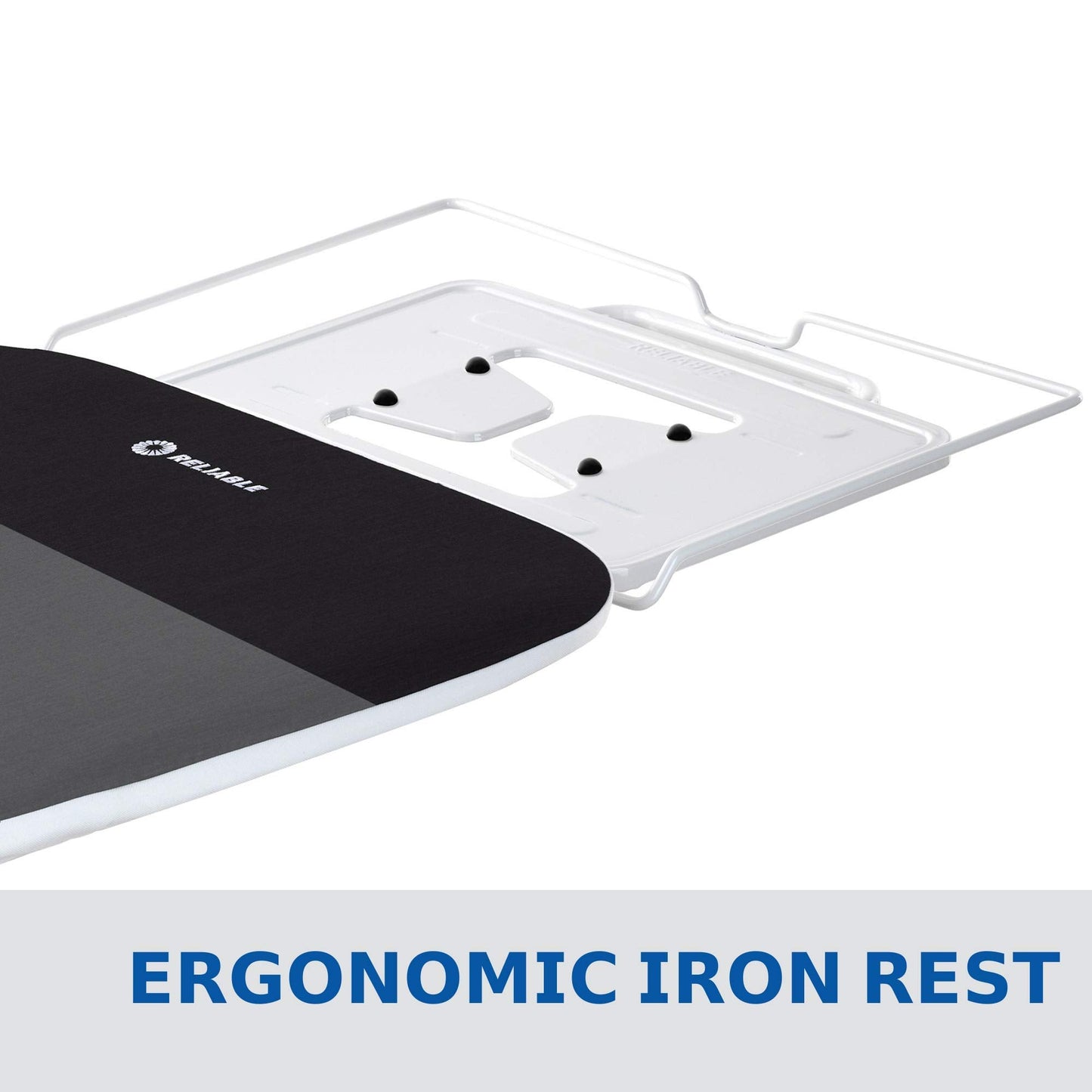 Premium Ironing Board with Memory Foam Cover, Heat Zone & Adjustable Height – Made in Italy