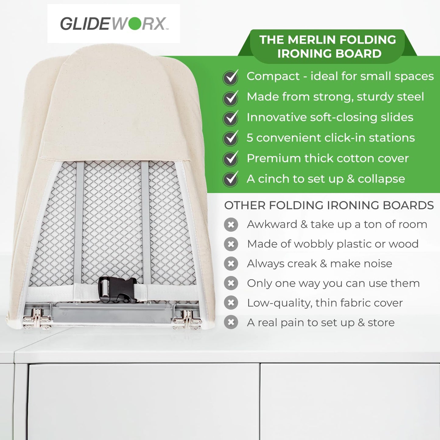 Pull-Out Ironing Board for Closet – Easy Installation on Fixed Shelf