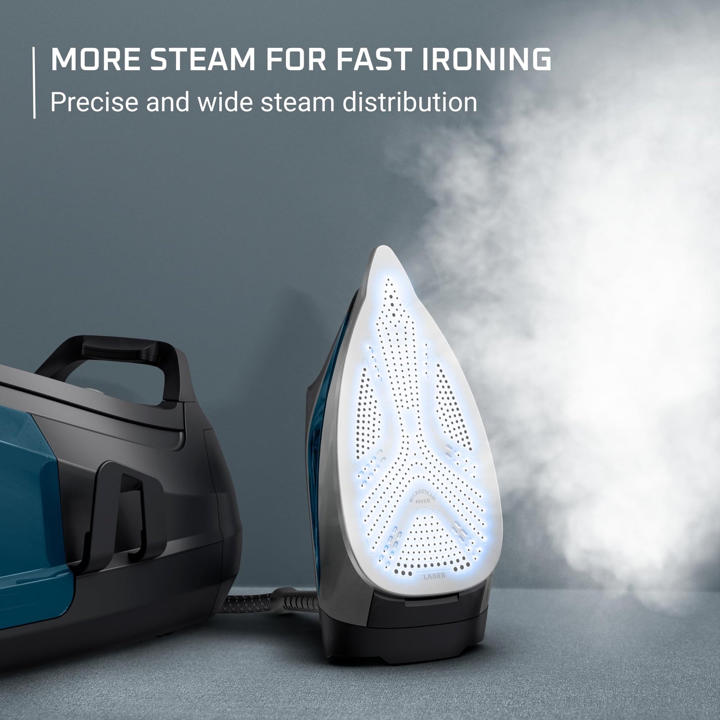 Professional Steam Station with Stainless Steel Soleplate & Removable 1.1L Tank – 1800W