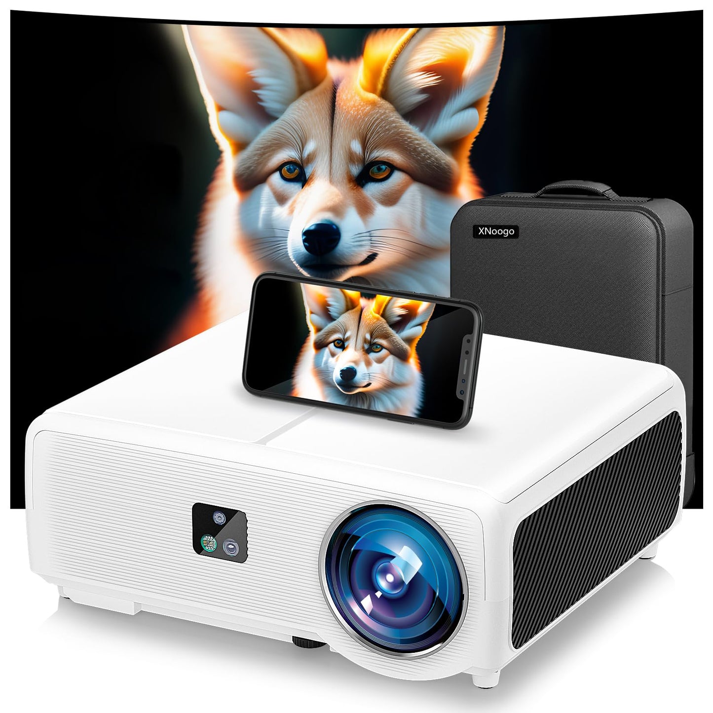 XNoogo 1300 ANSI 1080P Projector – Auto Focus, WiFi 6, BT 5.2, 6D Keystone, ARC