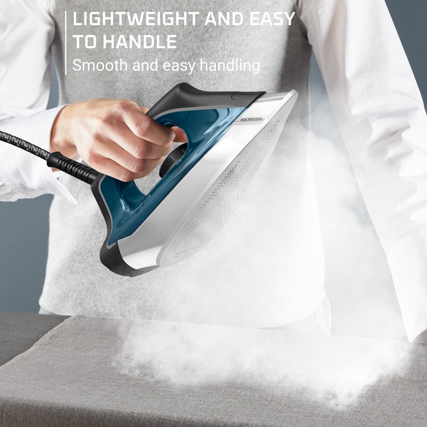 Professional Steam Station with Stainless Steel Soleplate & Removable 1.1L Tank – 1800W
