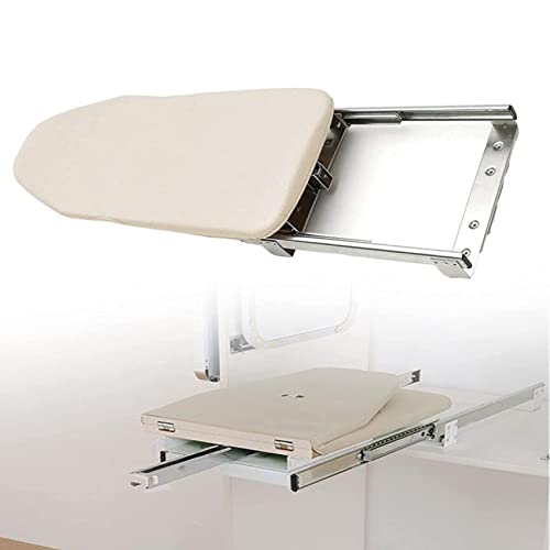 Retractable Pull-Out Ironing Board for Drawer Mount – Swivel & Foldable with Heat-Resistant Cover