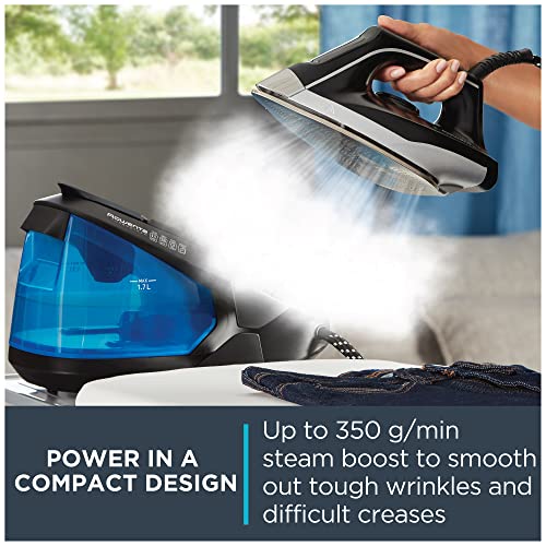 Compact Professional Steam Station with Stainless Steel Soleplate & Removable 57 oz Tank – 1500W