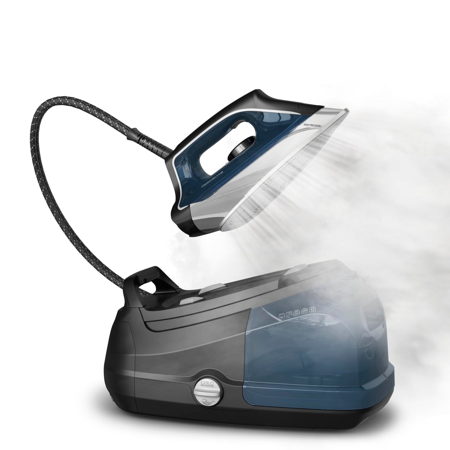 Professional Steam Station with Stainless Steel Soleplate & Removable 1.1L Tank – 1800W