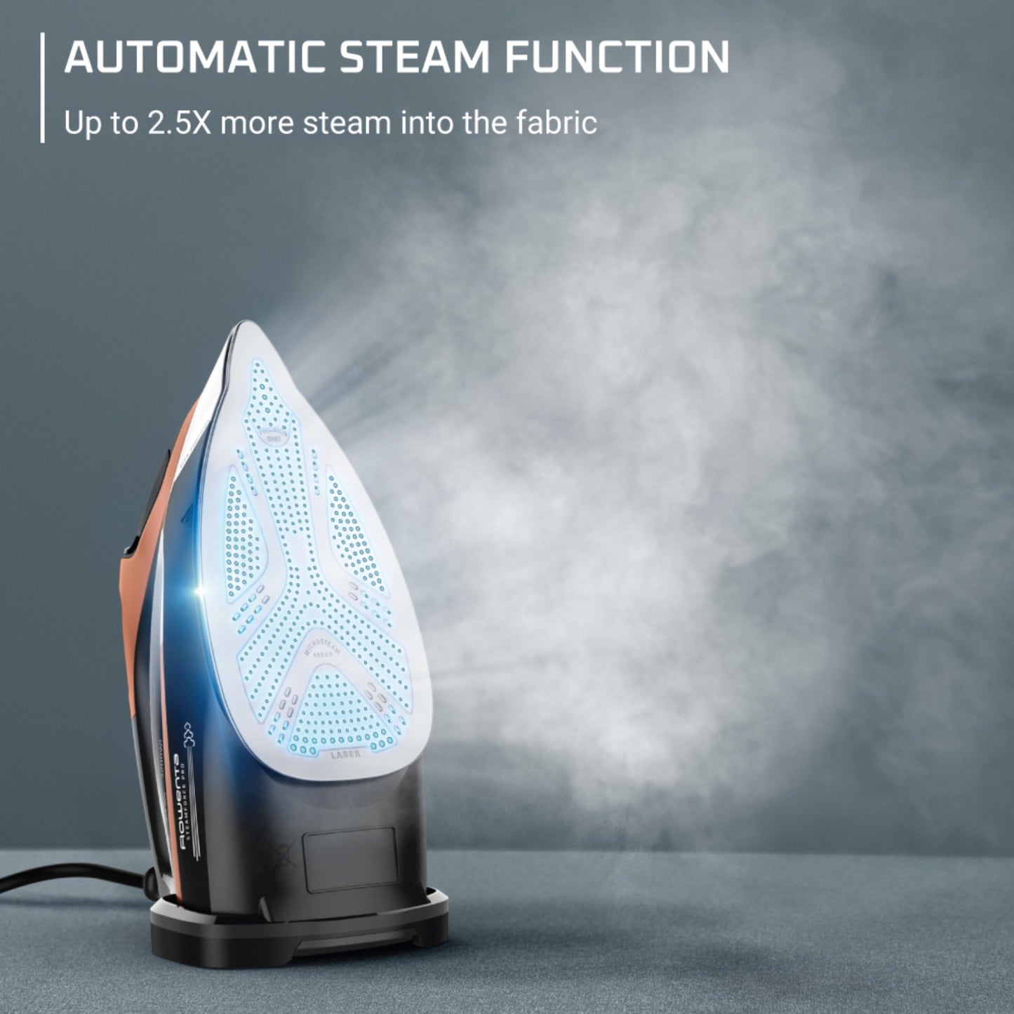 High-Power Steam Iron with Stainless Steel Soleplate & Smart Presets – 1850W