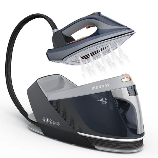 1800W Steam Station with LED Screen & Ceramic Soleplate – Auto Shutoff & Self-Clean
