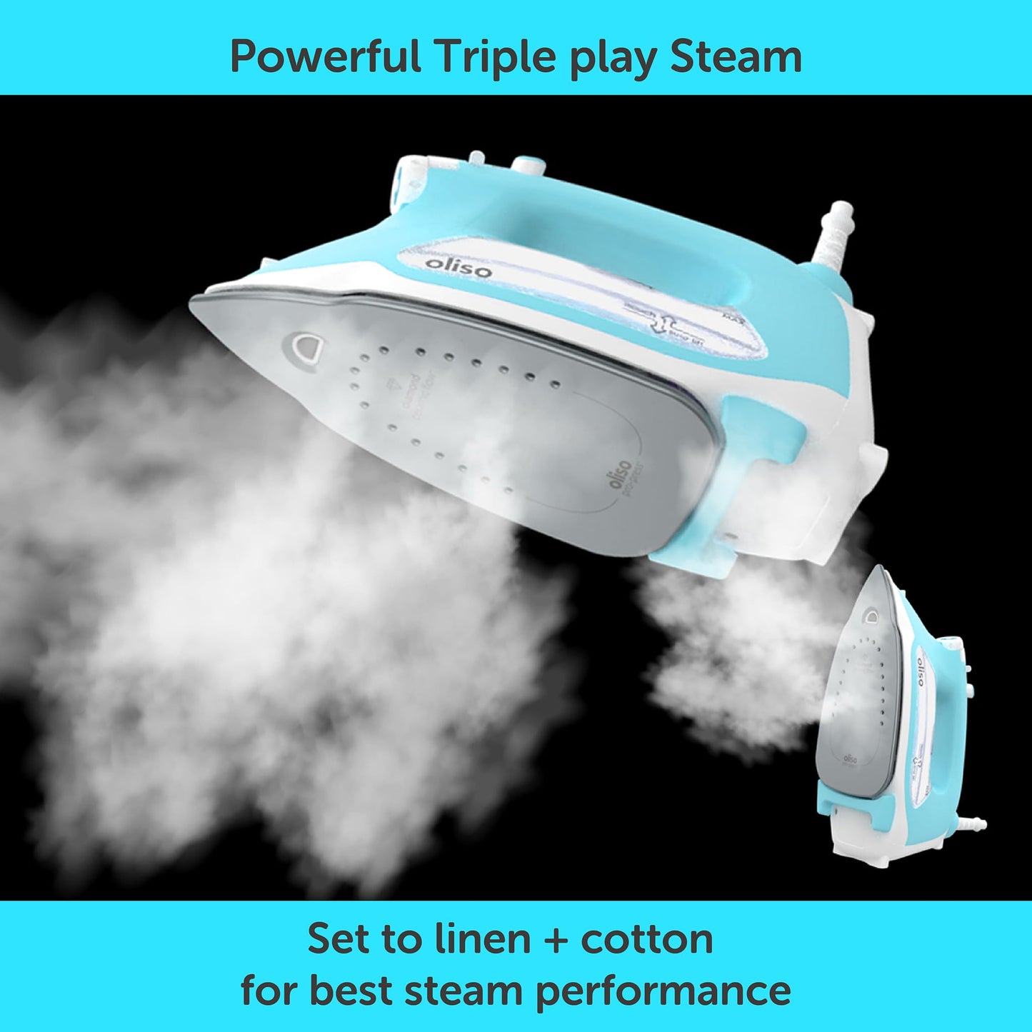 Smart Steam Iron with Auto Lift & Diamond Ceramic Soleplate – 1800W