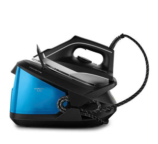 Compact Professional Steam Station with Stainless Steel Soleplate & Removable 57 oz Tank – 1500W